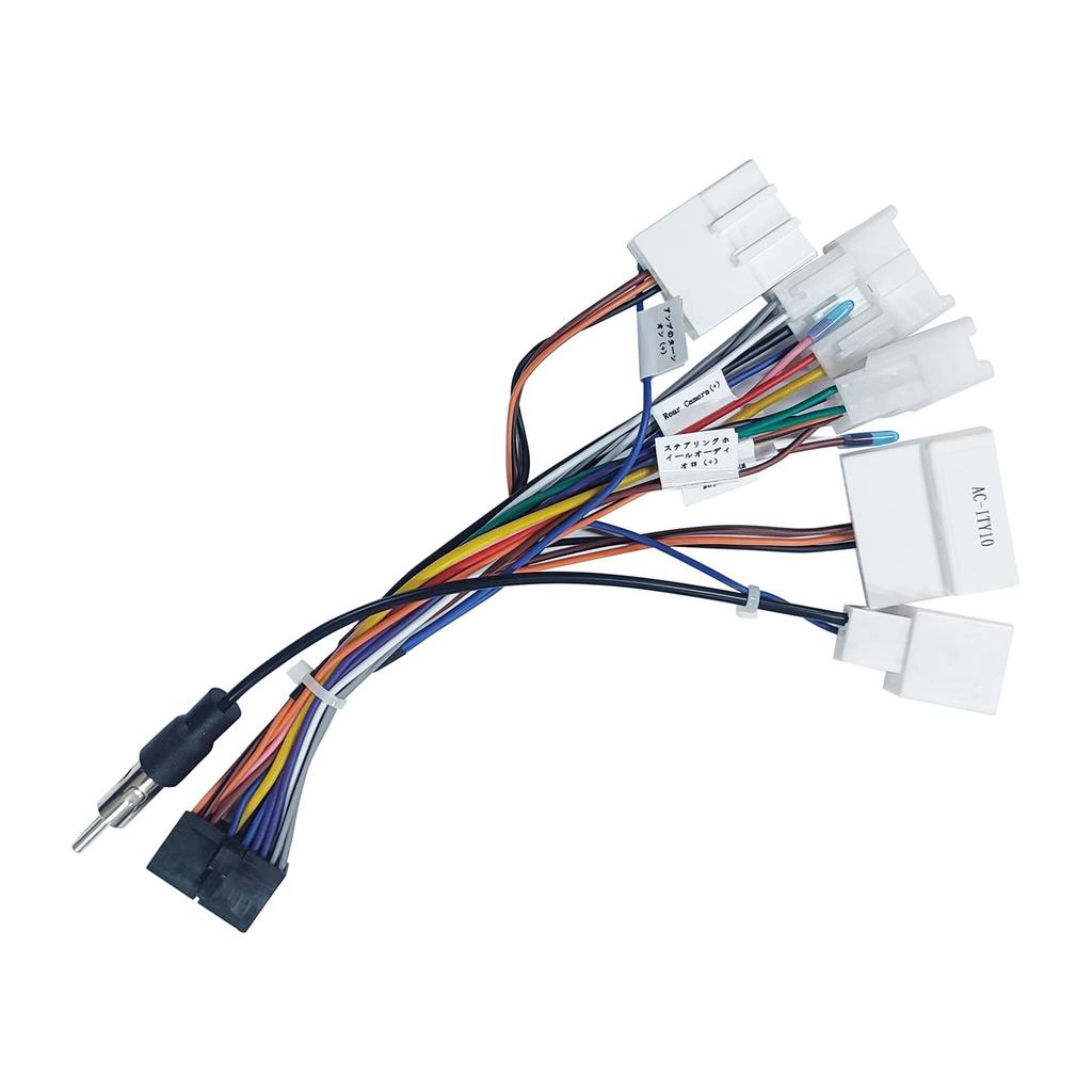 Plastic Toyota Daihatsu Car Audio Harness 10P / 6P with Car Antenna and Steering