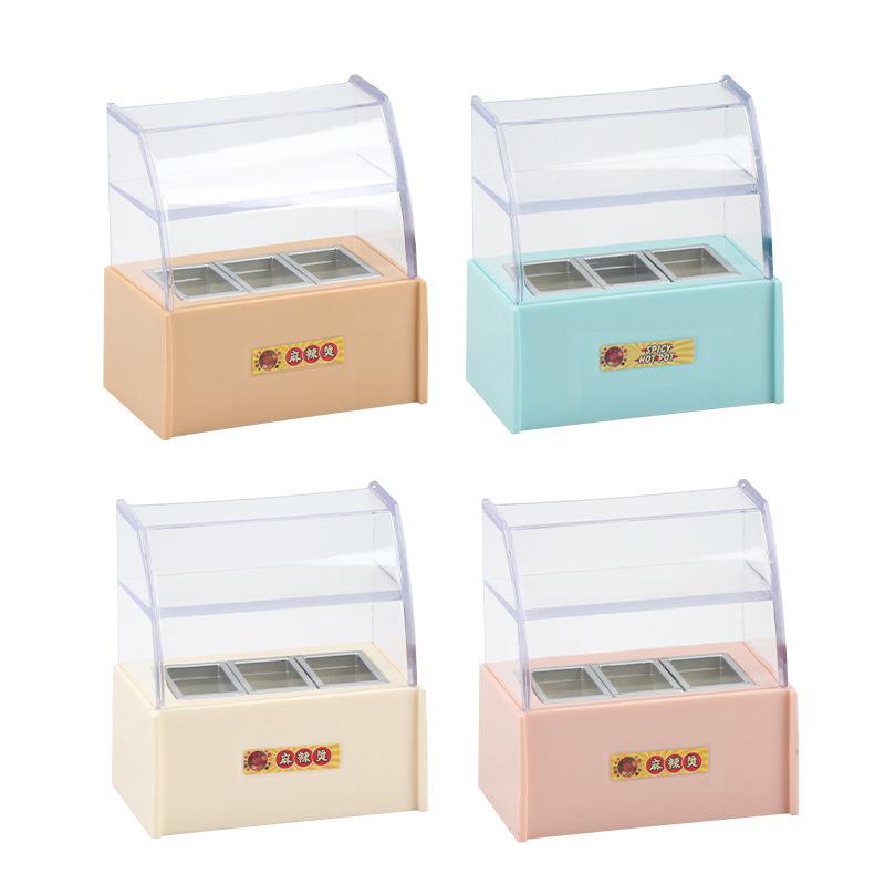 1/12 Dollhouse Mini Supermarket Convenience Store Display Rack Cabinet Model Dollhouse Micro Scene Ornament Kid Pretend Play Toy