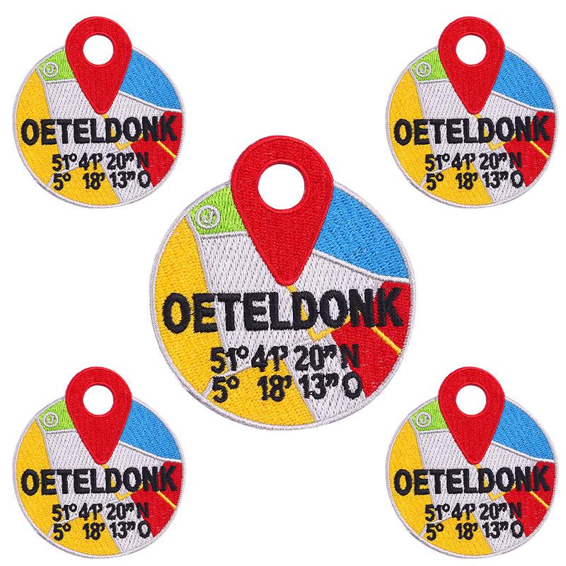 10pcs /Lots Netherland Carnival Patch Netherland Oeteldonk Emblem Full Embroidered Patches Iron On Patches For Clothing Sew Diy 