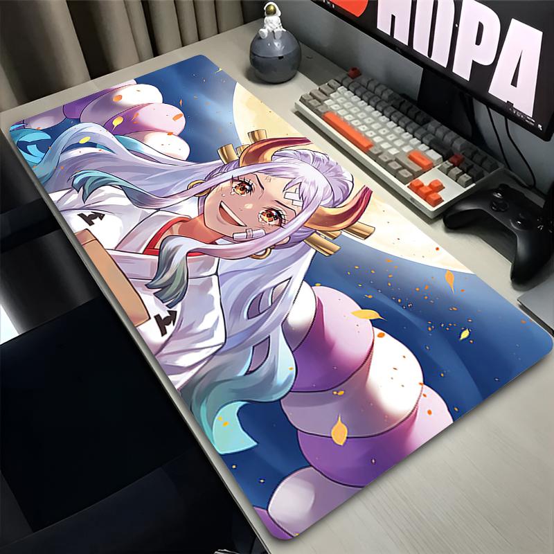 Hd Anime Mouse Pad Notbook Gamer Keyboard Pad Nonslip Rubber Extended Office Computer Desk Mat One Piece Yamato Kawaii Mousepad