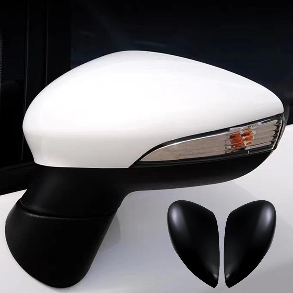 Gauche &; Couvercle de rétroviseur en Fiber de carbone pour porte d'aile droite de voiture, étui de garniture pour Ford Fiesta Mk7