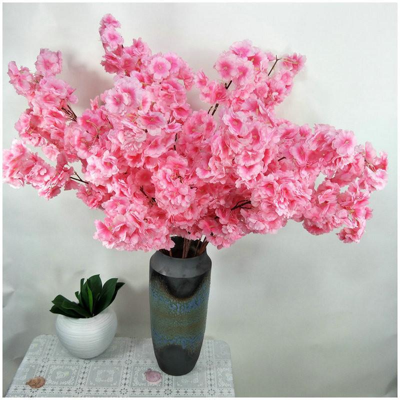 Cherry Blossom Artificial Stems Floral Arrangement Decoration Props Photography