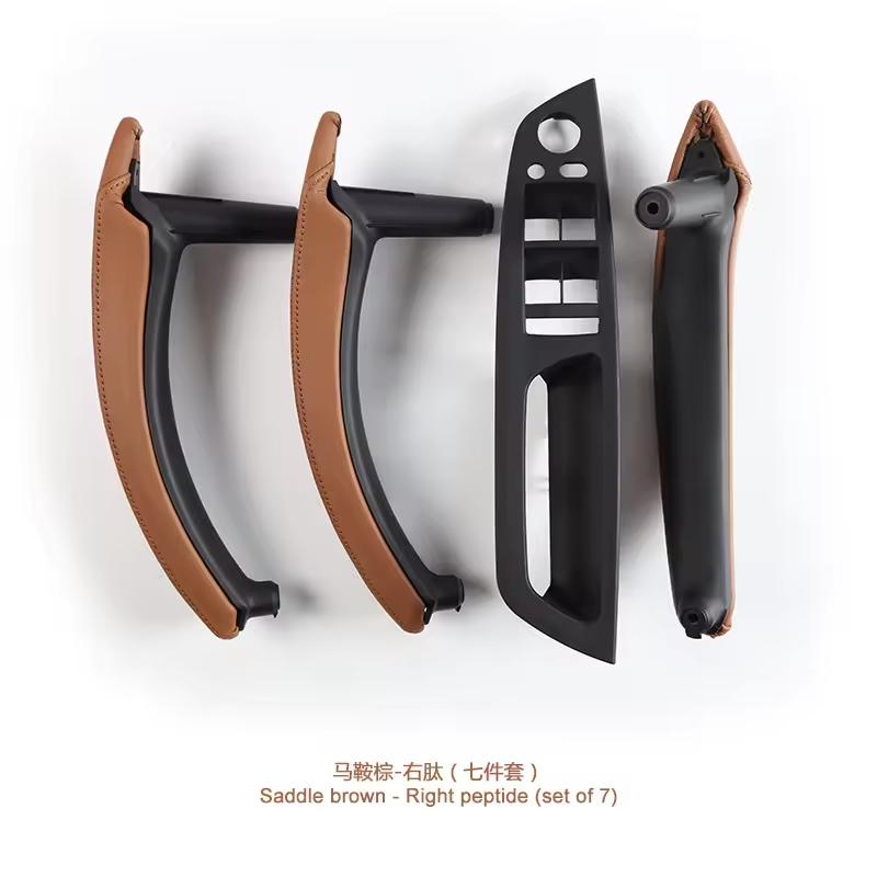 E70 E71 LHD RHD Upgraded Interior Door Handle with Leather Cover Assembly Full Set for BMW X5 X6 E70 E71 E72 2007-2014