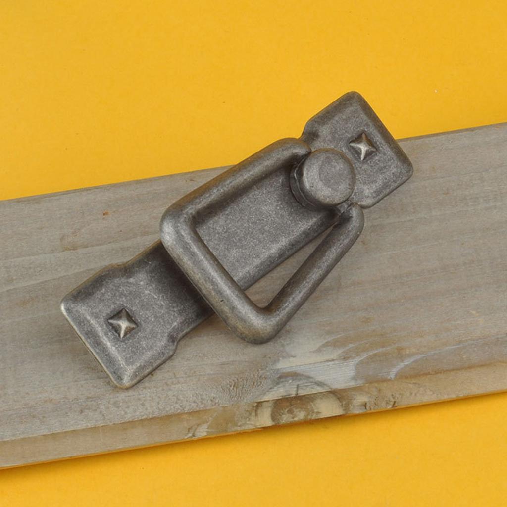 Wardrobe Rings Pulls Zinc Alloy Dressers Knob Cupboard Handle Vintage Furniture Handle Bedside Cabinet Pull Hardware
