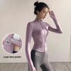 Women's Quick-Dry Long Sleeve Yoga Jacket with Sun Protection - Fitness & Running Zipper Top for Spring/Summer