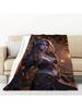 World Of Warcraft Blanket Portable Camping Throw Plead Cover Microfiber Bedding Soft Plaid With Print Office Catnap King Lid