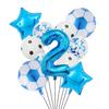 1 rinkinys helio folijos globos futbolo balionai gimtadienio vakarėlio dekoracijos vaikams berniukui 32 colių žalio numerio kamuoliuko futbolo sporto reikmenys 