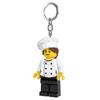 IQ Iconic Gourmet Chef Key Light Keychain LED Keychain Light Block Toy Doll Movable Mini Figure