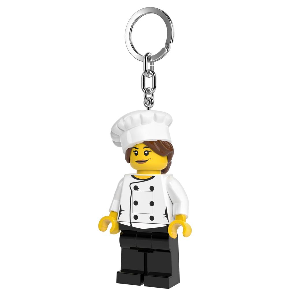 IQ Iconic Gourmet Chef Key Light Keychain LED Keychain Light Block Toy Doll Movable Mini Figure