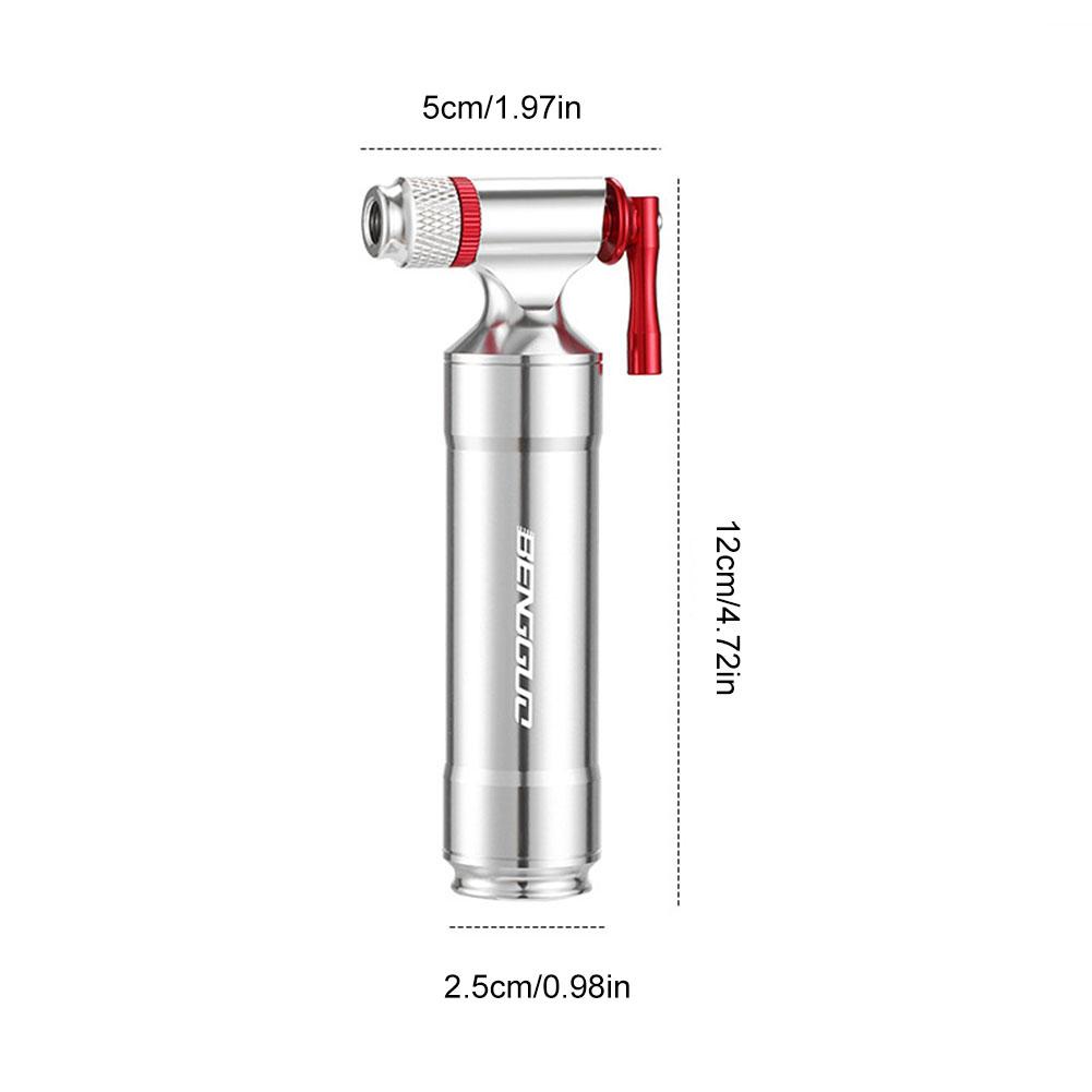 Mini CO2 Bicycle Pump CO2 Bike Tire Inflator With Sponge Cover Automatic CO2 Pump Bicycle Accessory For Schrader Presta Adapter