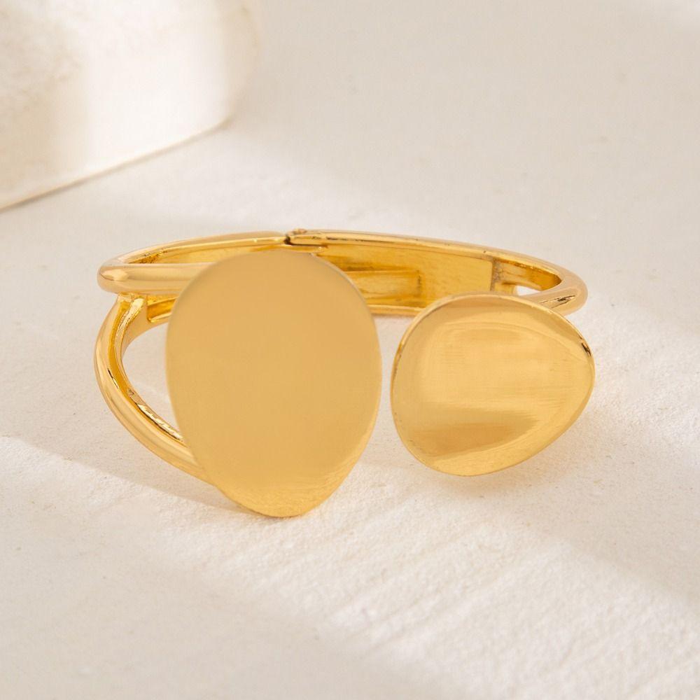 Asymmetric Teardrop Spring Bracelet Punk Style Open Bracelet Fashion Irregular Bracelet Woman