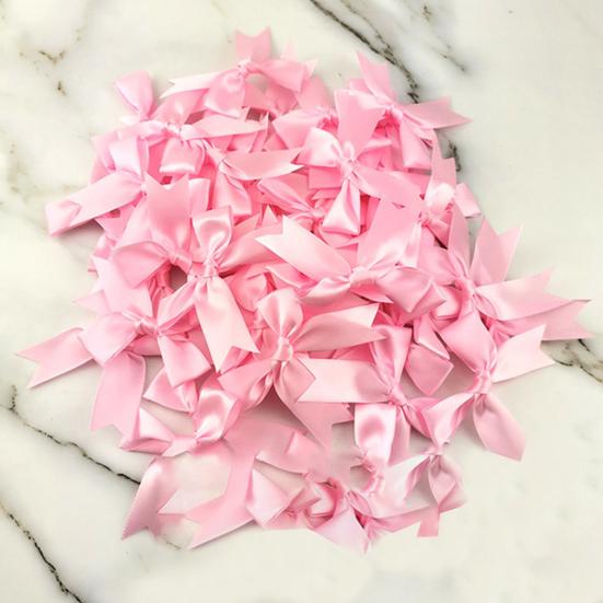 50 Adet Saten Kurdele Fiyonklar 3.3" El Sanatları Fiyonkları Hediye Paketleme Düğün Dekoru Dikiş Scrapbooking DIY El Sanatları Saç Aksesuarları