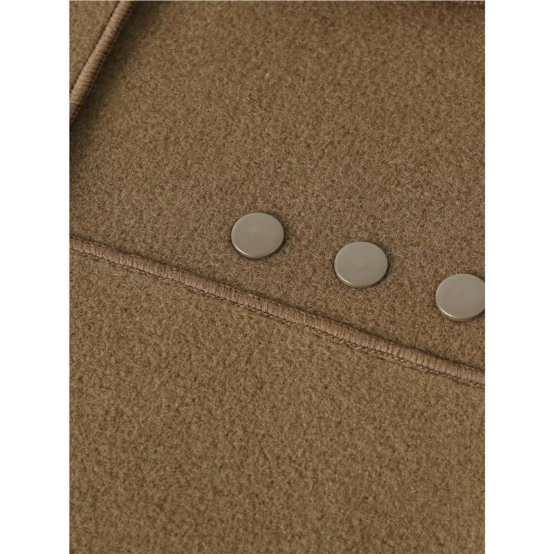 Stylish Double-Sided Wool Coat for Middle-Aged Women - Short, Trendy Spring & Autumn Wear