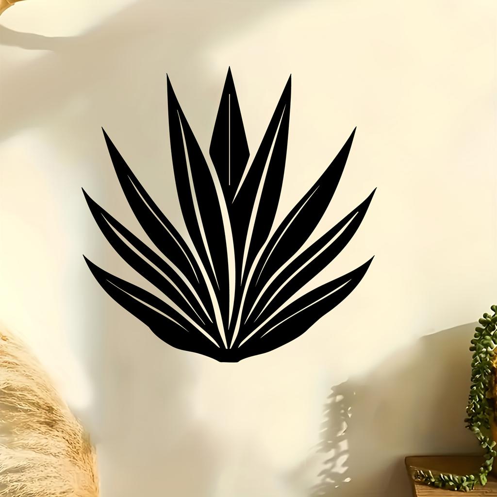 1pc Agave Metal Wall Art Sculpture Mural Plant Decor Weather Resistant Home Gift