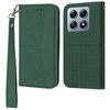 For Xiaomi 14T Pro Case Woven Texture PU Leather Wallet Phone Cover
