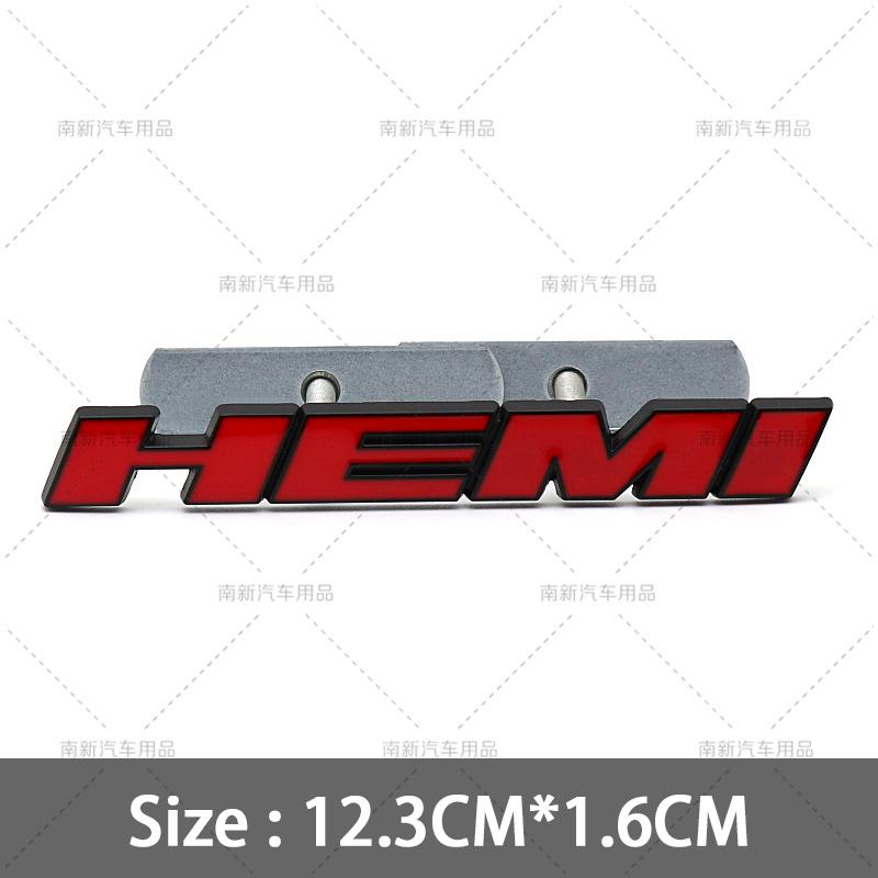 Metal 3D Hemi Car Stickers Grill Emblem Badge Rear Trunk Decal For Charger SRT SXT Durango Caliber Journey Caravan Ram Viper