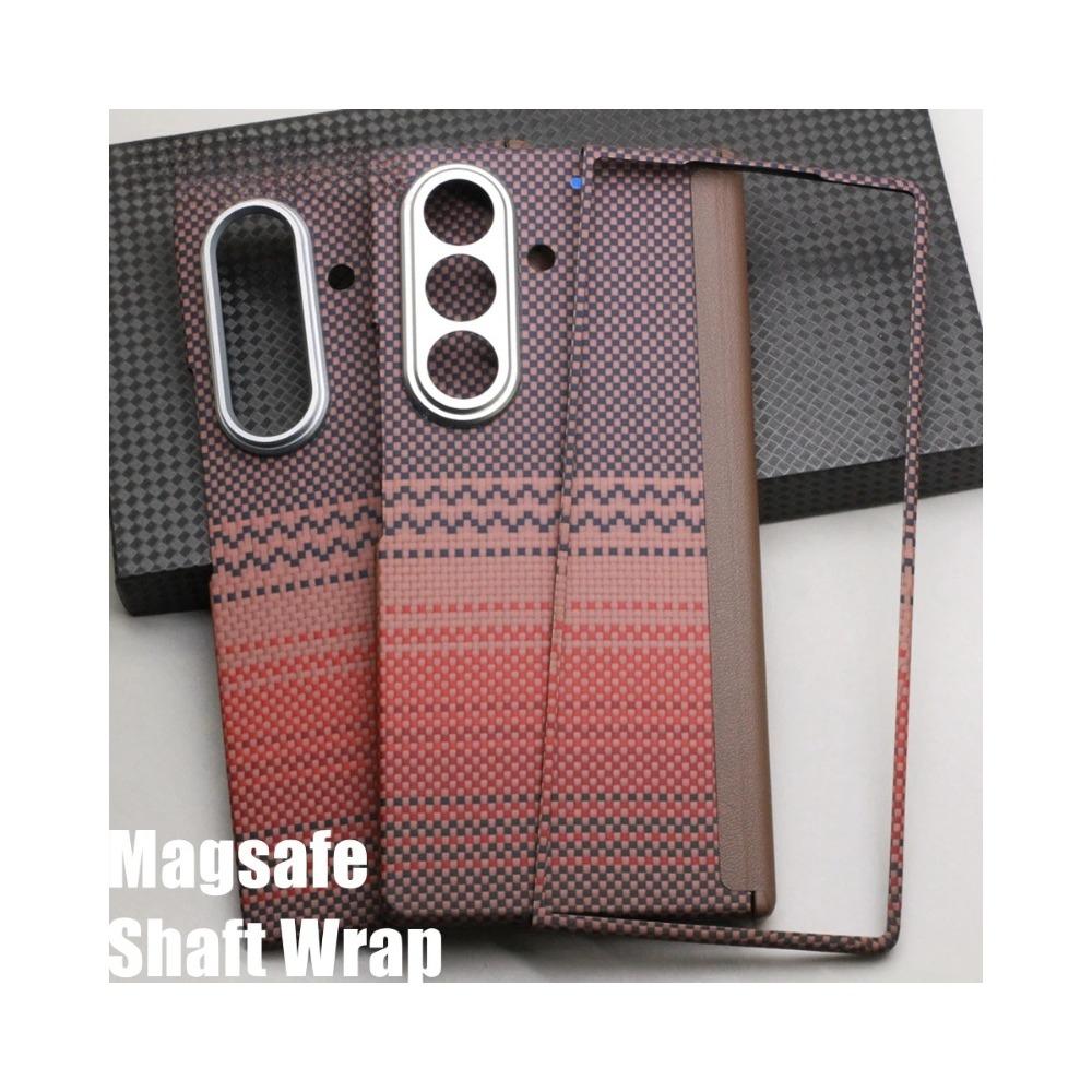 Business Sle Matt Hart Kevlar Aramid Kohlefaser Magnetische Handyhülle für Samsung Galaxy Z Fold 7 Magsafe Kabelloses Laden Stoßfest Schutzhülle