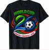 World Cup 2026 Soccer Shirt USA Mexico Canada Fan Tee Football T-Shirt