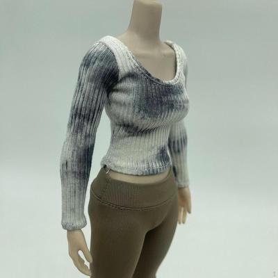 1/6 Action Figures Clothing Stylish Mini Doll Casual Top DIY Womans Crop Female Dolls Clothes