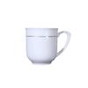 Zhenshijia Gold Rim Ceramic Mug with Lid