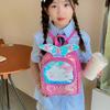 Girls Backpack Children With Shiny Shell Mermaid Tail For Kindergarten Use