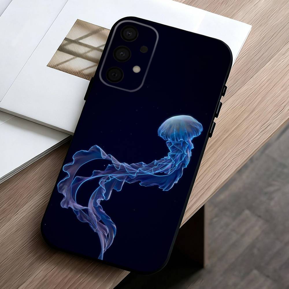 Pink Jellyfish Tear  Phone Case For Samsung Galaxy A73,A72,A71,A70,A53,A52,A51,Others Soft Black Cover