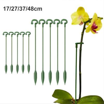 5pcs 37cm 48cm Plastic Plant Supports Holder Bracket Flower Stand Climbing Fixed Protection Tool Garden Supplies For Orchid