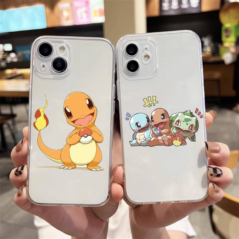 E-57 Pokemon Cute Case για iPhone 7 8 11 12 13 14 15 16 Pro Max Plus Mini Xiaomi Redmi A3 9A 9C 10A 10C 13C Σημείωση 9 11 Realme Narzo C30 C55