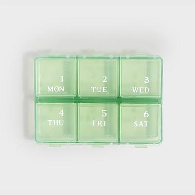 2 6-Segment Braille Medicine Containers
