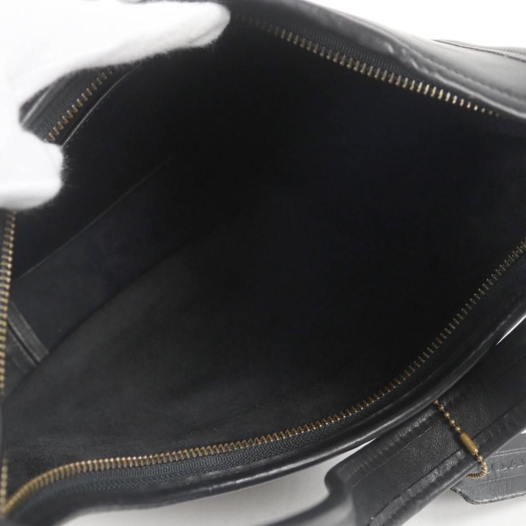 COACH Shoulder Bag Ergo Old coach black Glove leather Women 9033 Used