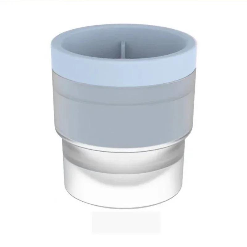 Silicone Ice Ball Mold Whiskey Spherical IceCube Light Bulbs Round Ice Ball Maker for Whiskey, Cocktail and Drink Bar Ice Maker