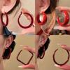 Silver Needle Acrylic C-shaped Earrings, Fashionable and Simple, Versatile Temperament Earrings, Niche Design Earrings