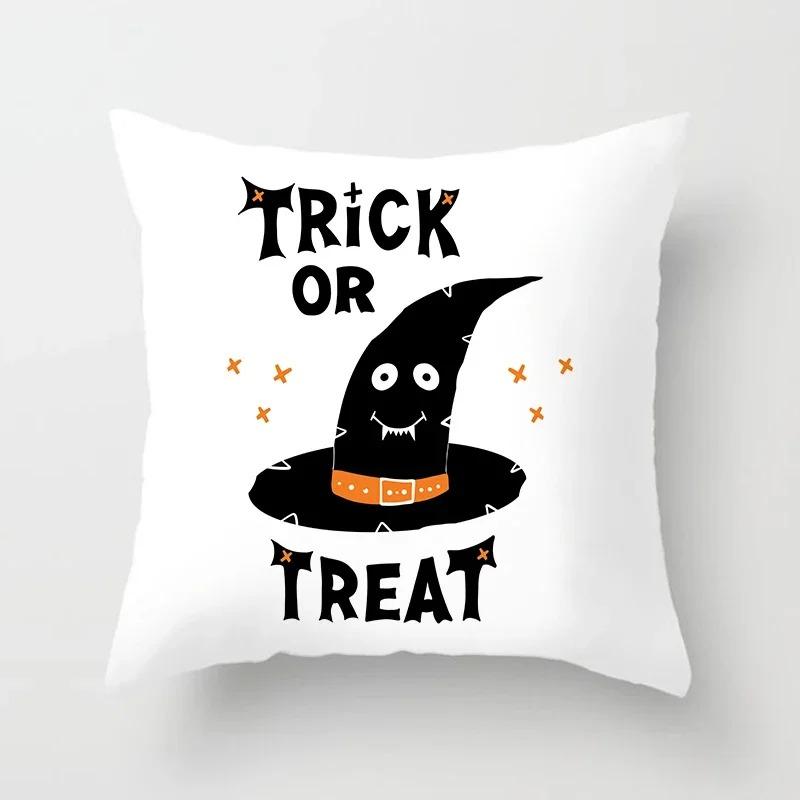 

Taie d Oreiller Thème Halloween, Décoration de Voiture, Bureau, Salon, Canapé 60x60cm