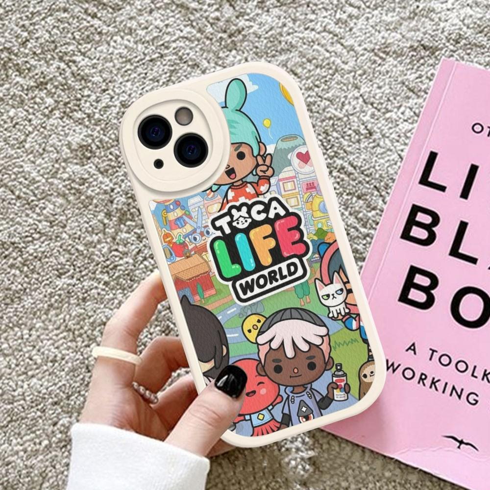 Toca Boca Toca Life World Phone Case Hard Leather For iPhone 14 13 12 Mini 11 14 Pro Max Xs X Xr 7 8 Plus Fundas