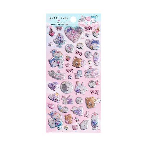 1Pc Cute Cartoon Ghost Family 3D Relief Stickers Fun Jelly Transparent Decoration for Phone Cases Children's DIY Crystal Sticker