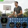 Montre connectée - WENZYLIQUOX - ATS3085L - Écran 1,32" AMOLED 466x466 - 100+ modes sportifs - 2 bracelets acier &amp; silicone