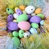 200Pcs Colorful Foam Easter Eggs Basket Stuff Easter Hanging Egg  Children Activity