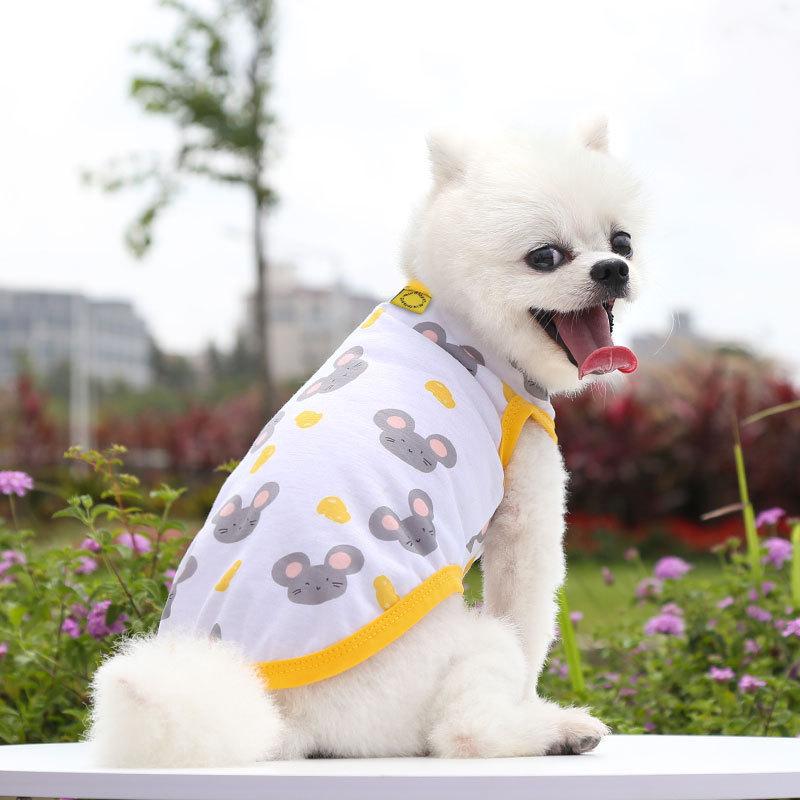 Large Dog Summer  Tank Top Outdoor Breathable Short Sleeve Big Dog  Pet Teddy Cat Clothing T-shirt Dog Shirt  Puppy Clothes