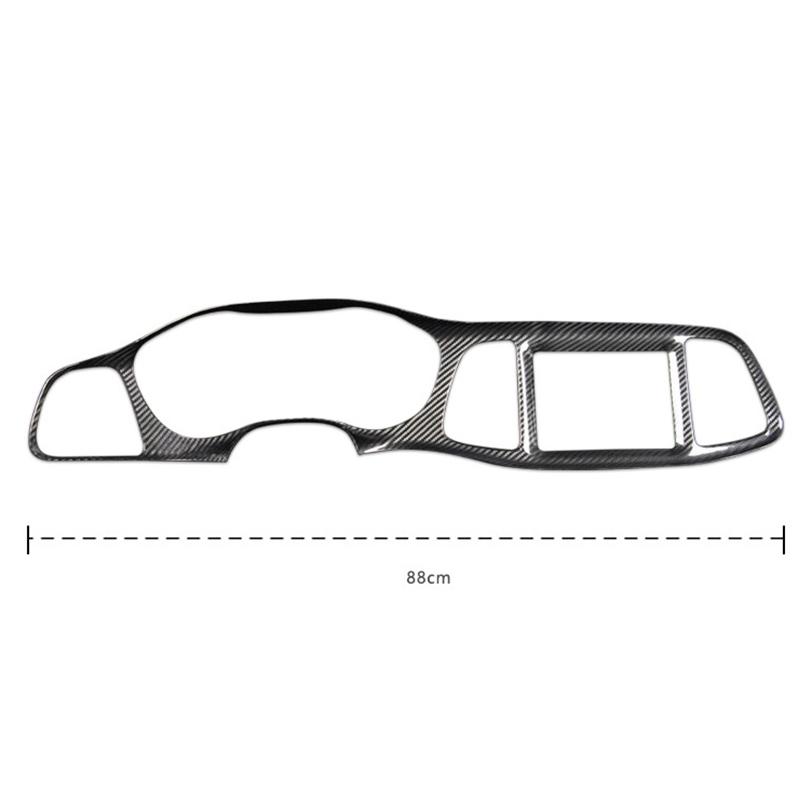 Car Centre Panel Modified Stickers For Dodge Challenger SRT Carbon Fibre Centre Panel Cover Interior Trim Decoration ACCESSORIES KK1