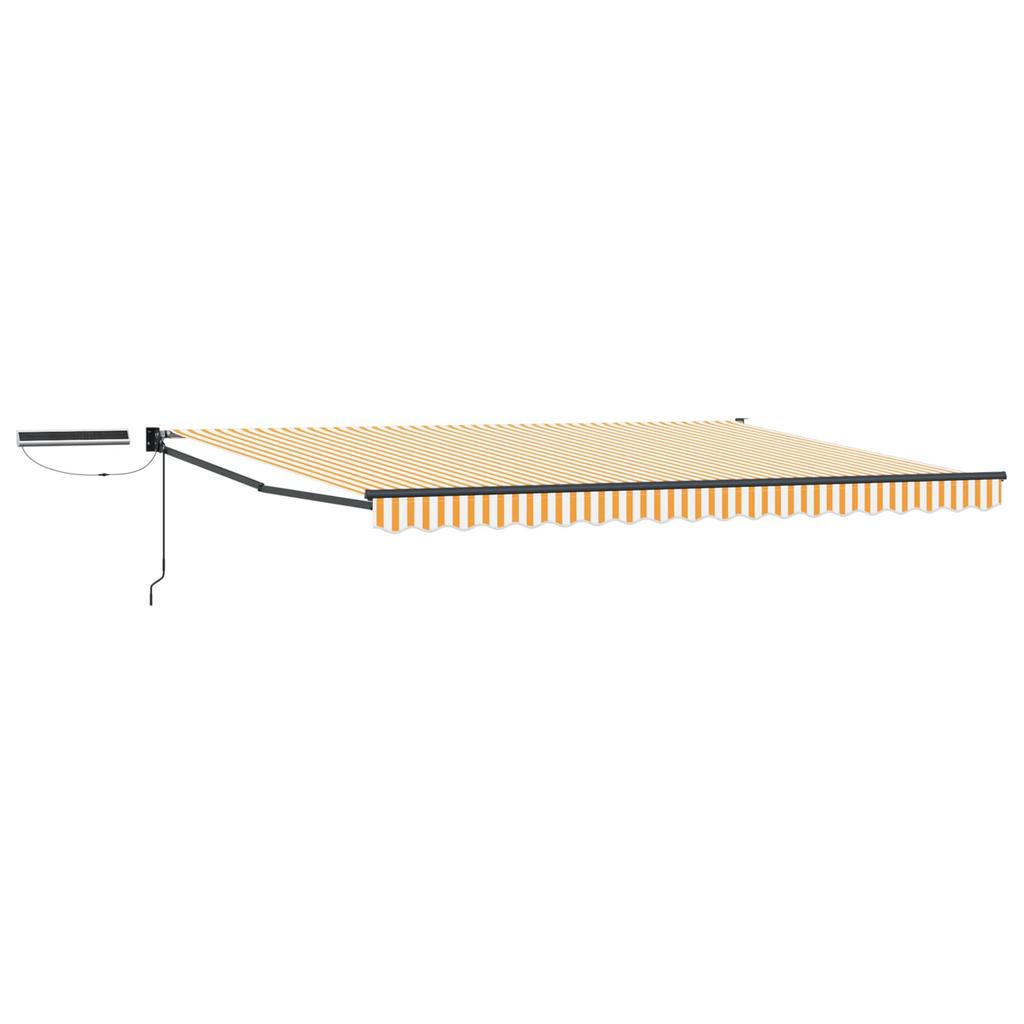 Electric Retractable Awning Yellow White Anthracite 4 X 2 M