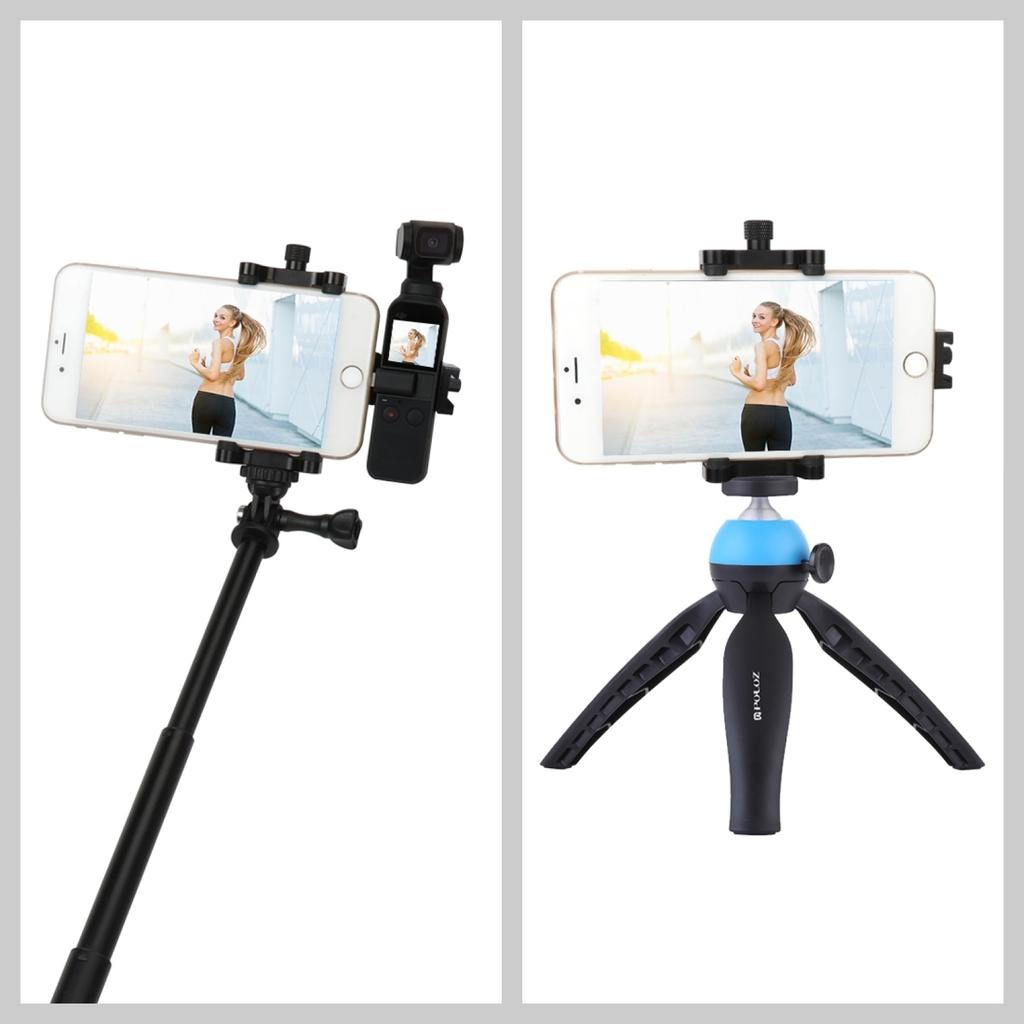 PULUZ PU333 Für DJI Osmo Pocket/Pocket 2 Kamera Handyhalter Halterung Aluminiumlegierung Handgriff Ständer