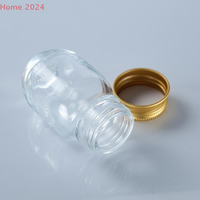 Bouteille en Verre de 30 ml avec Bouchon, Flacon à Médicaments, Flacon pour Capsules en Poudre, Bouteille en Verre