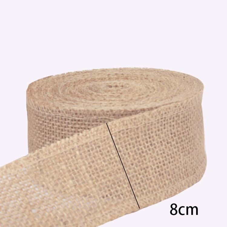 Natürliches handgemachtes Jute-Sackleinenband für DIY Weihnachts- und Hochzeitsdekorationen