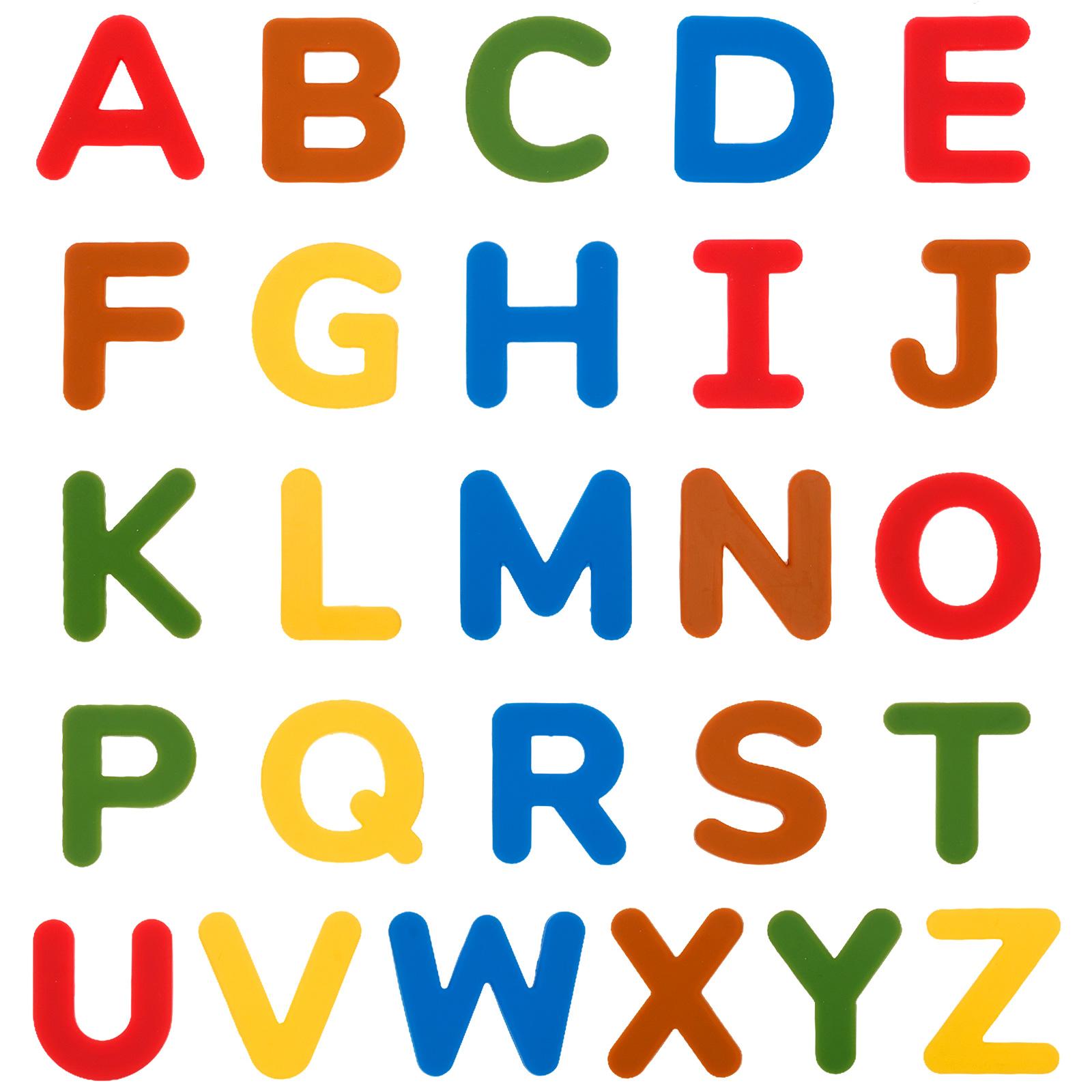 26Pcs Magnetic Letters Alphabet ABC Fridge Magnetic Silicone Educational Preschool Learning Toy Uppercase Spelling Learning Toy