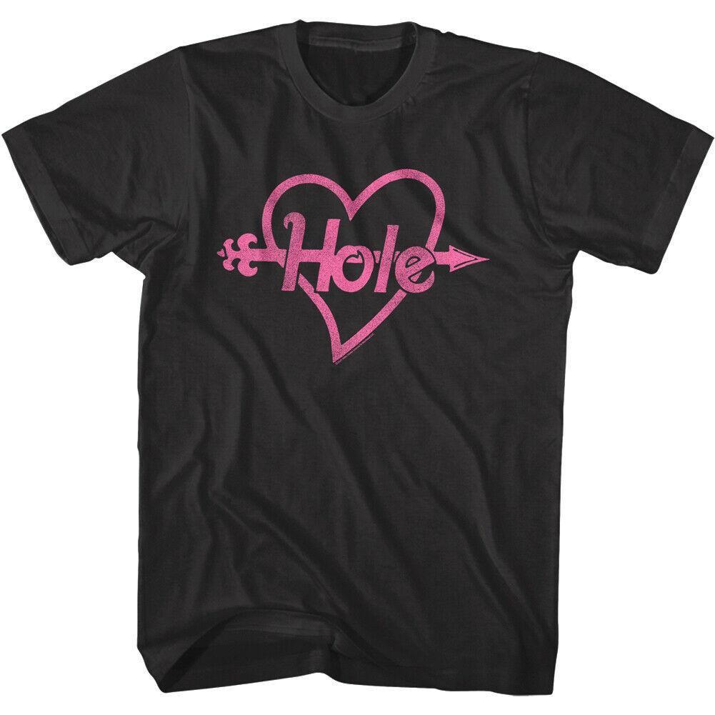 

Hole Vintage Heart Logo T-Shirt Courtney Love Band Short Sleeve T-Shirt Comfortable and Breathable Harajuku Y2K 4XL