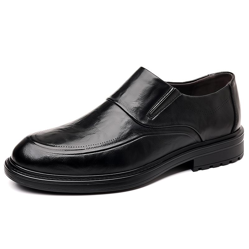 Leather shoes men's high-end formal casual shoes soft sole soft surface non-slip men's shoes