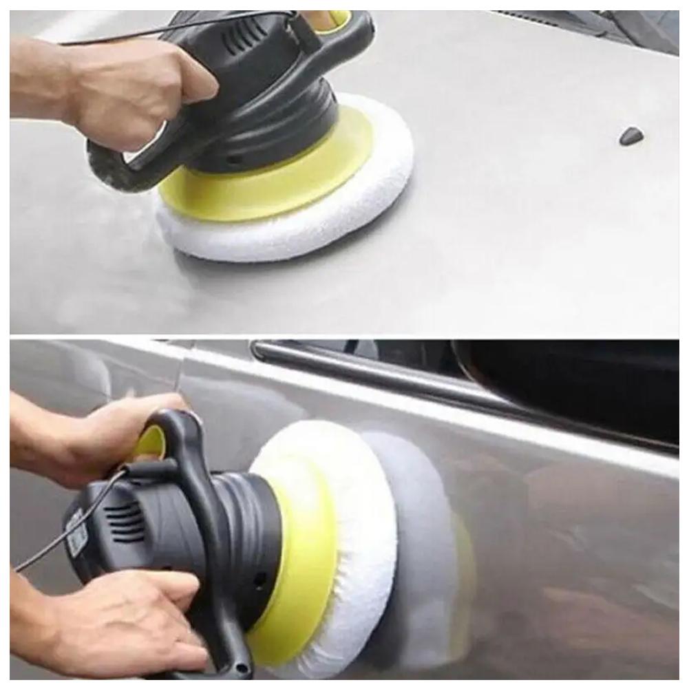 6Pcs Drill Car Polisher Wool Polishing Machine Wax Pads Car Buffing Pads Sponge Foam Kit for Auto Polishing Sanding Waxing