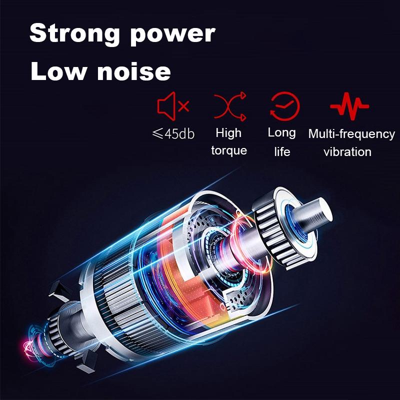 4 Heads High Frequency Vibrating Electronic Therapy Body Massage Guns Massage Guns Set Body Relaxing Guns Pain Relief 110-240V