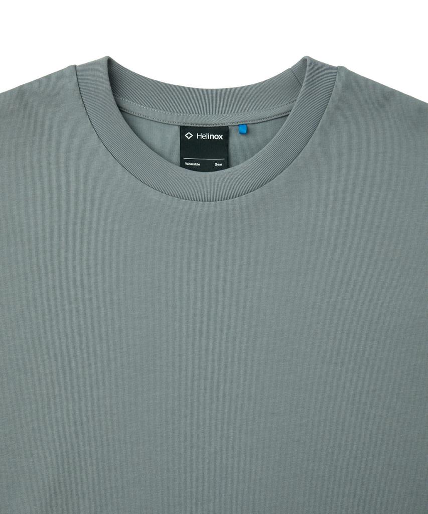 Hellinogseuweeo Magic Hours Logo Short Sleeve T-Shirt_Grey
