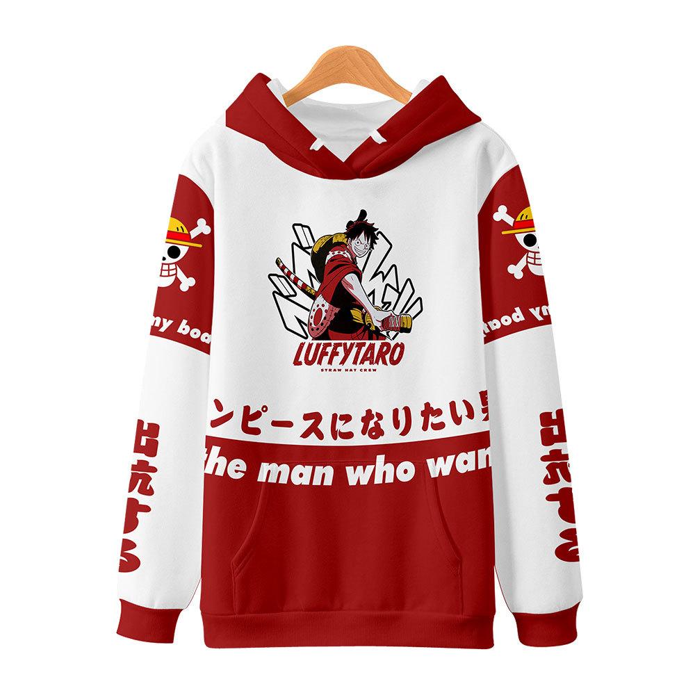 

Мода для фанатов аниме ONE PIECE, свитшот с принтом, спортивная одежда для улицы, косплей-пуловеры, худи, костюм для косплея, 4 цвета XXS белый